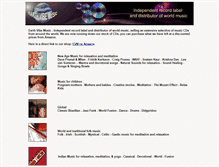 Tablet Screenshot of earthvibemusic.com